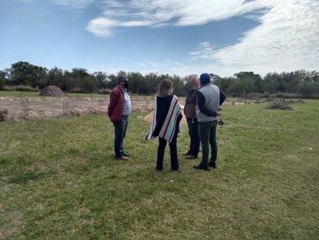 GOYA.Parque “Puente Santa Lucía”:INTENDENTE Y FUNCIONARIOS CONSTATARON AVANCE DE OBRA DE FUTURO PARQUE ACUÁTICO.